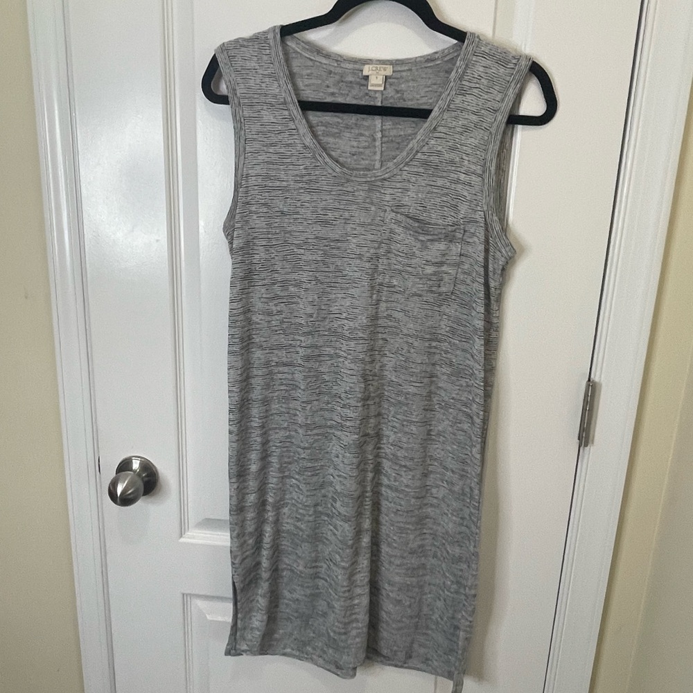 J. Crew Heather Gray Sleeveless Tee Shirt like dress - Size S